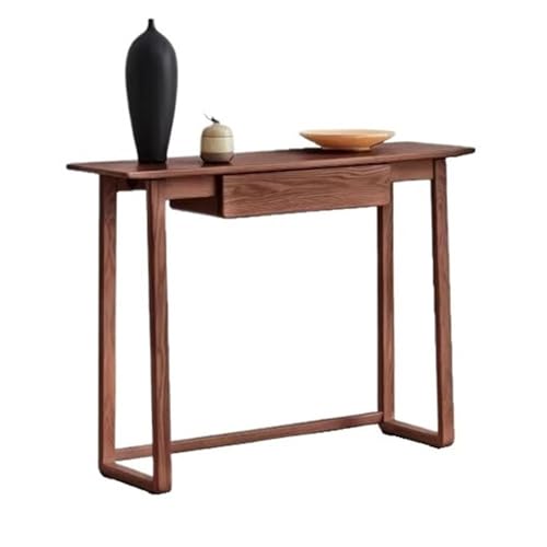FOMWWVYS Konsolentisch, Konsolentisch im Landhausstil mit Schublade for den Eingangsbereich – schmaler Akzenttisch for den Flur Flurtisch(Brown) von FOMWWVYS