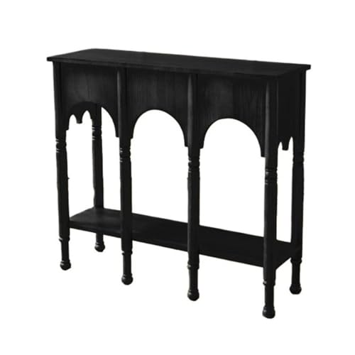 FOMWWVYS Konsolentisch, Mid Century Modern Konsolentisch 39 Zoll, Eingangs- und Wohnzimmer-Akzenttisch Flurtisch(Black) von FOMWWVYS