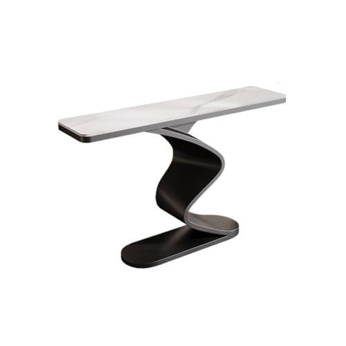 FOMWWVYS Konsolentisch, Moderner Konsolentisch for den Eingangsbereich, Elegante Flurmöbel von Door Flurtisch(Black,150cm) von FOMWWVYS