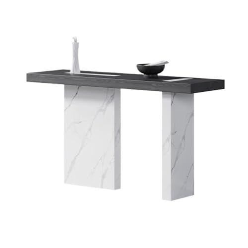 FOMWWVYS Konsolentisch, Moderner schmaler Konsolentisch aus Holz for Eingangsbereich, Flur und Wohnzimmer Flurtisch(White,L) von FOMWWVYS