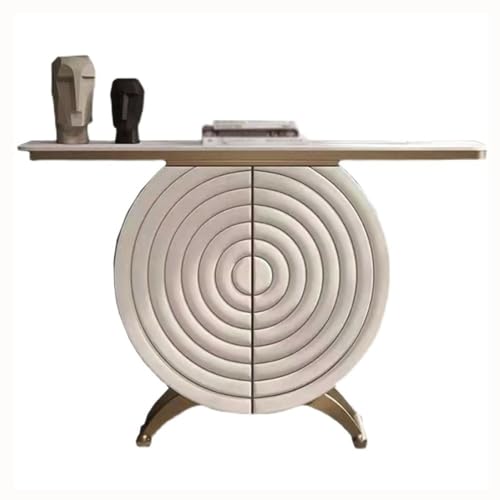 FOMWWVYS Konsolentisch, Moderner schmaler Konsolentisch mit Stauraum, Sofatisch aus Kunstmarmorholz for das Wohnzimmer Flurtisch FOMWWVYS Konsolentisch, Moderner schmaler Konsolentisch mit Stauraum, Sofatisch aus Kunstmarmorholz for das Wohnzimmer Flurtisch von FOMWWVYS