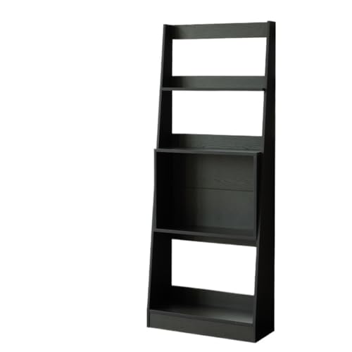 FOMWWVYS Zeitschriftenständer Black Floor Bookshelf - Multi-Layer Magazine Rack & Record Storage FOMWWVYS Zeitschriftenständer Black Floor Bookshelf - Multi-Layer Magazine Rack & Record Storage von FOMWWVYS