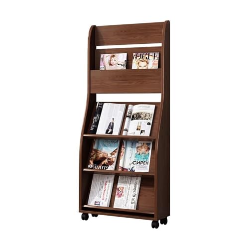 FOMWWVYS Zeitschriftenständer Büroboden - Stehender Zeitschriftenständer for Papiere, Bücher von FOMWWVYS