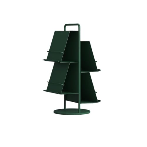 FOMWWVYS Zeitschriftenständer Vom Boden bis zur Decke reichender Zeitschriftenständer und Zeitungsständer for Zuhause(Green) von FOMWWVYS
