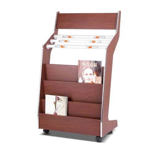 Zeitschriftenständer Holz-Zeitschriftenständer, Bodenständer for Zeitungs- und Bücherdisplay von FOMWWVYS