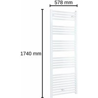 Aluminium-Handtuch-Heizkörper Cool Mittelanschluss 1740x578mm Weiß Bad-Heizkörper von FONDITAL