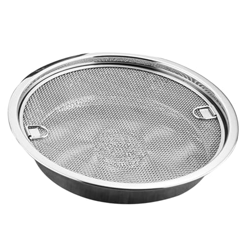 FONDOTIN 1 Satz Abtropfnetz mit Tray Multifunktionale Abtropfvorrichtung für Obst Gemüse und Frittieröl Robuste und Rostfreie Küchehilfe von FONDOTIN