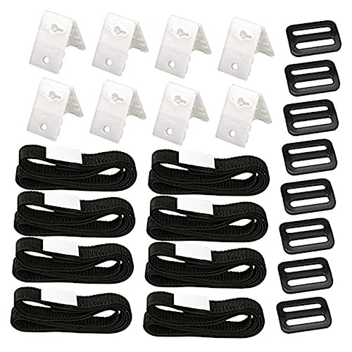 FONDOTIN 1 Satz Aufsatz Für Poolrollen Solardecke Gurte Für Solarabdeckungen Gurtset Für Solar-poolabdeckung Solare Poolabdeckung Befestigungssatz Für Solarabdeckung Pools PVC Black von FONDOTIN