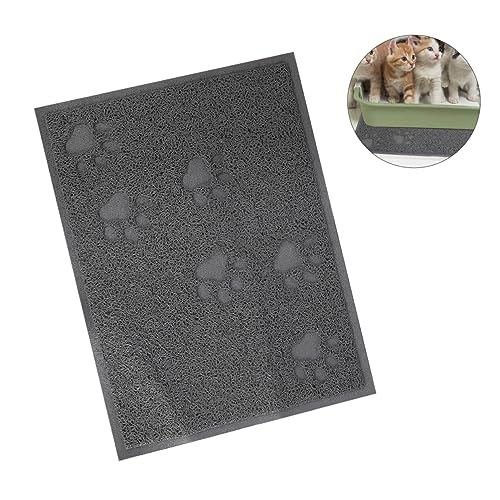 FONDOTIN 1 Stück Kissen Aus Katzenstreu Streufangmatte Sitzpolster Müllmatten Einstreu-Trapper-Matte Grey von FONDOTIN