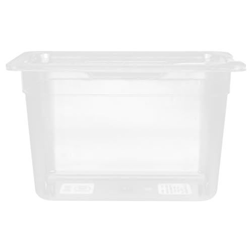 FONDOTIN 1 Stück Sous Vide Behälter für Niedrigtemperaturkochen Transparente mit Minimaler Verdampfung für Ganzes Huhn und Braten Lebensmittelecht und Langlebig Für Langsames Kochen und von FONDOTIN