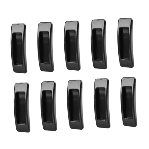 FONDOTIN 10 Paare Selbstklebende Tür Fenstergriffe aus Hochwertigem Kunststoff Multifunktionale Ziehgriffe für Schränke und Glatte Oberflächen Einfach zu Montieren Schwarz FONDOTIN 10 Paare Selbstklebende Tür Fenstergriffe aus Hochwertigem Kunststoff Multifunktionale Ziehgriffe für Schränke und Glatte Oberflächen Einfach zu Montieren Schwarz von FONDOTIN