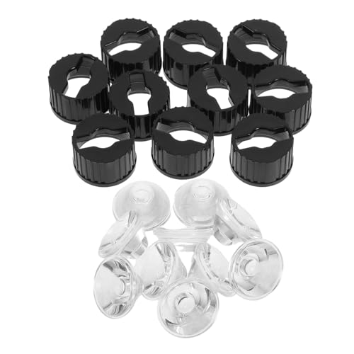 FONDOTIN 10 Sätze Teiliges LED Objektiv mit Verstellbarem Halter für LED Strahler Transparente Linsen zur Lichtfokussierung Lichtverteilung für Decken und Wandbeleuchtung von FONDOTIN