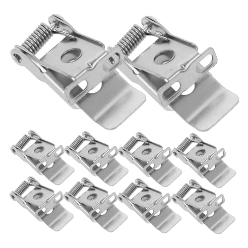 FONDOTIN 10 Stück Downlight Federclips Hochwertige Halteklammern für Einbauleuchten Robuste Metallklemmen zur Sicheren Befestigung von Deckenleuchten und Spotlights für Unterschiedliche von FONDOTIN