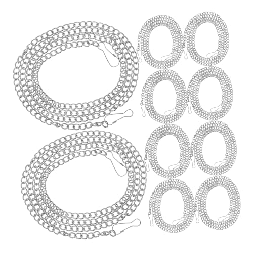 FONDOTIN 10 Stück Teiliges Bildhängeketten aus Robustem Eisen mit Haken Vielseitig Einsetzbar für Ornamente Pflanzenampeln und Werbetafeln Lange Aufhängung für Dekoration und Handel FONDOTIN 10 Stück Teiliges Bildhängeketten aus Robustem Eisen mit Haken Vielseitig Einsetzbar für Ornamente Pflanzenampeln und Werbetafeln Lange Aufhängung für Dekoration und Handel von FONDOTIN