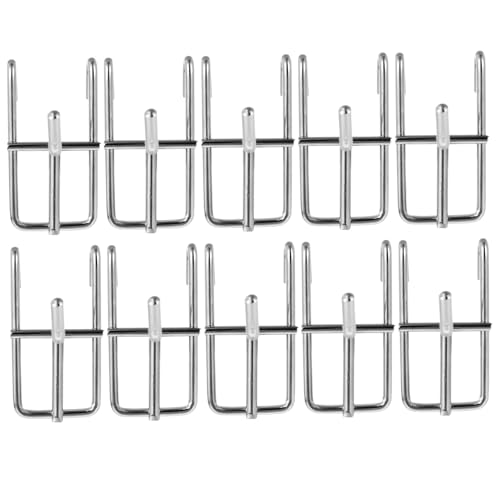 FONDOTIN 10 Stück Teiliges Robuste Eisengitter lochwandhaken Lang Metallhaken für Garage Supermarkt Werkstatt und Laden zur Einfachen Organisation und Langlebigen Nutzung FONDOTIN 10 Stück Teiliges Robuste Eisengitter lochwandhaken Lang Metallhaken für Garage Supermarkt Werkstatt und Laden zur Einfachen Organisation und Langlebigen Nutzung von FONDOTIN
