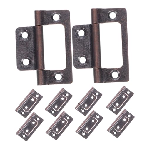 FONDOTIN 10 Stück Teiliges Schwere Flächenbündige Scharniere aus Rostfreiem Stahl Geräuschloser Türscharniere für Küchenschränke Schlafzimmermöbel Wohnmobil und Feuchtigkeitsbeständige von FONDOTIN