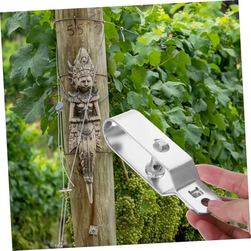 FONDOTIN 10 Stück Teiliges Stahlseilspanner aus Hochwertigem Stahl Einstellbarer Drahtseilspanner Rostbeständig Robust und Langlebig für Zaun Kabelspannung im Garten Weidebereich von FONDOTIN