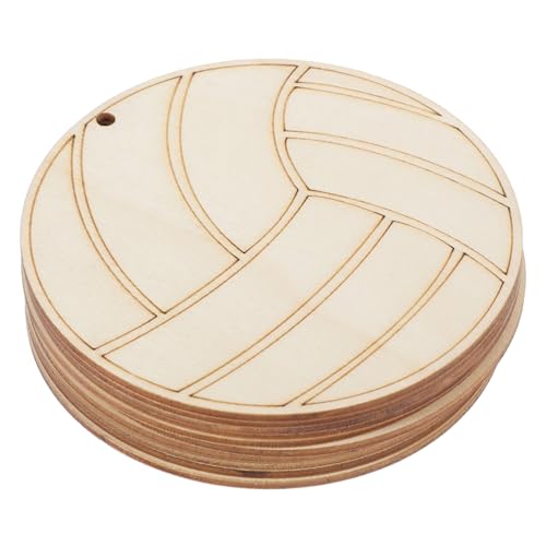 FONDOTIN 10 Stück Teiliges Volleyball Holzscheiben Unbemalte DIY Graffiti Chips Robuste Naturholz Slices für Basteln Hand auge koordination Vielseitig für Malen und Dekoration FONDOTIN 10 Stück Teiliges Volleyball Holzscheiben Unbemalte DIY Graffiti Chips Robuste Naturholz Slices für Basteln Hand auge koordination Vielseitig für Malen und Dekoration von FONDOTIN