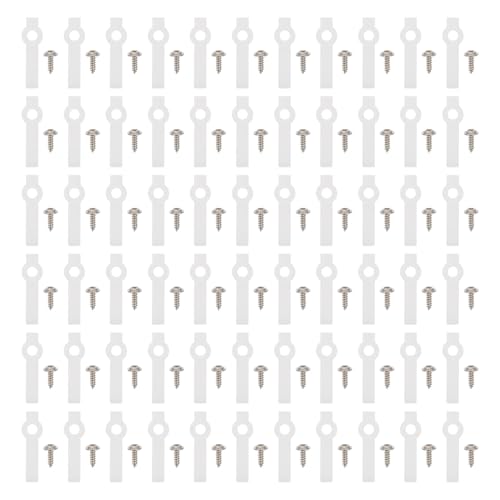 FONDOTIN 100 Sätze Befestigungsclips LED Lichtleisten Halterung Schraubbar Transparent Montageschellen für Lichtband Fixierung Hitzebeständig Kompakt Installieren FONDOTIN 100 Sätze Befestigungsclips LED Lichtleisten Halterung Schraubbar Transparent Montageschellen für Lichtband Fixierung Hitzebeständig Kompakt Installieren von FONDOTIN