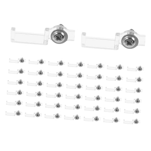 FONDOTIN 100 Stück LED Lichtband Halterung Befestigungsklammer mit Schrauben für LED Lichtleisten Montageclips für Sichere Fixierung von FONDOTIN