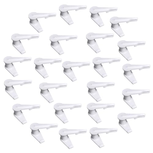 FONDOTIN 100 Stück Lampenschirm Klemmen aus Langlebigem PP Drehbare Deckenleuchten Clips zur Einfachen Befestigung von Lampenschirmen Lichtabdeckungs Halterungen für Beleuchtungszubehör von FONDOTIN