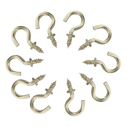 FONDOTIN 100 Stück Schraubhaken Carbon Stahl Haken mit Öse für Küche und Büro Robust Einfache Montage Vielseitig für Wand Deckenbefestigung Platzsparend und Stabil FONDOTIN 100 Stück Schraubhaken Carbon Stahl Haken mit Öse für Küche und Büro Robust Einfache Montage Vielseitig für Wand Deckenbefestigung Platzsparend und Stabil von FONDOTIN