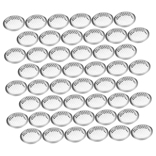 FONDOTIN 100 Stück Teiliges Edelstahl Lüftungsgitter Rundes Möbel Luftloch Abdeckung Ventilationsnetz Korrosionsbeständig für Kleiderschrank Schuhschrank Schranklüftung Einfach zu von FONDOTIN