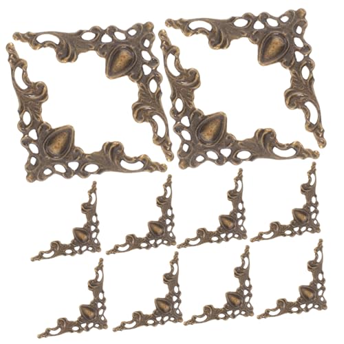 FONDOTIN 100 Stück Teiliges Metall-buchecken Vintage Dekorative Buchschutz Ecken für Fotoalben Scrapbooking Menüs Notizbücher Ordner Vintage FONDOTIN 100 Stück Teiliges Metall-buchecken Vintage Dekorative Buchschutz Ecken für Fotoalben Scrapbooking Menüs Notizbücher Ordner Vintage von FONDOTIN
