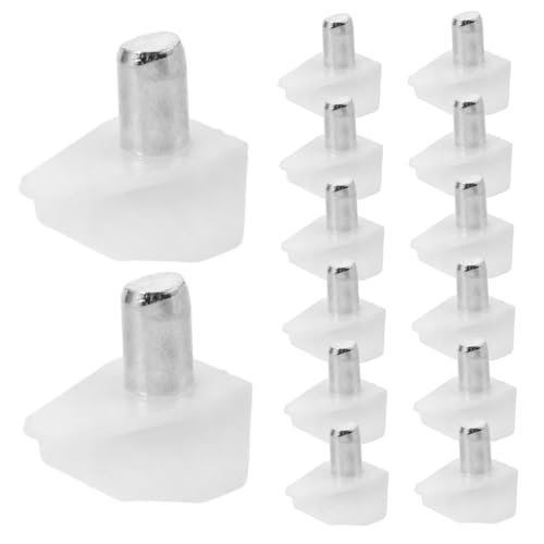 FONDOTIN 100 Stück Teiliges Weißer Regalbodenträger Langlebige Einlegeboden Halter für Schränke und Ablagen Vielseitige Fachträger mit Schlichtem Design für Möbel und Küchenschränke von FONDOTIN