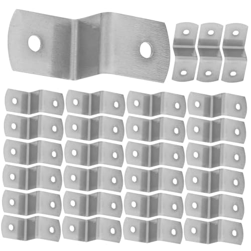 FONDOTIN 100 Stück Z Clips aus Eisen für Bilderrahmen Silberne Befestigungswinkel für Rückwandfixierung Korrosionsbeständig Einfache Montage Stabile Verbindung für Rahmen und Table Tops FONDOTIN 100 Stück Z Clips aus Eisen für Bilderrahmen Silberne Befestigungswinkel für Rückwandfixierung Korrosionsbeständig Einfache Montage Stabile Verbindung für Rahmen und Table Tops von FONDOTIN