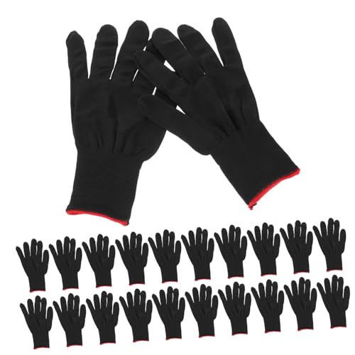 FONDOTIN 12 Paare Anti statisch Strickhandschuhe Arbeitshandschuhe aus Polyester XL Flexible Schutzhandschuhe für Elektronikmontage Atmungsaktive Robuste Montagehandschuhe für Herren von FONDOTIN