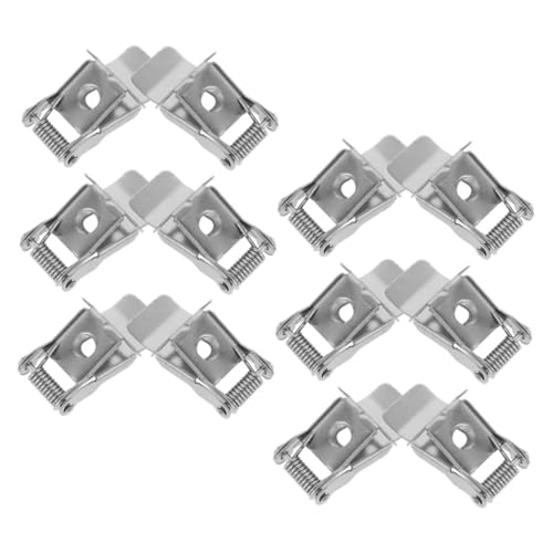 FONDOTIN 12 Stück Downlight Federklammern aus Kaltwalzblech Robuste Einbauleuchten Clips mit Hoher Härte Vielseitig Kompatibel für Spot Panel lampen Langlebige Federhalter für von FONDOTIN