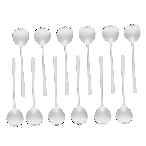 FONDOTIN 12 Stück Teiliges Löffel Flache Quadratische Dinner und Salatlöffel für Müheloses Servieren und Genießen FONDOTIN 12 Stück Teiliges Löffel Flache Quadratische Dinner und Salatlöffel für Müheloses Servieren und Genießen von FONDOTIN