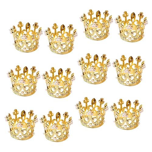 FONDOTIN 12 Stück Teiliges Metal Serviettenringe mit Perlen und Design Wiederverwendbare Tischdeko Serviettenhalter aus Robustem für Hochzeit Restaurant und Festlichkeiten von FONDOTIN