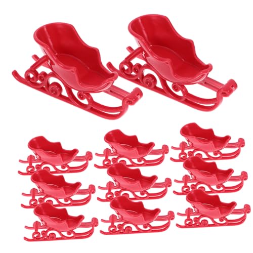 FONDOTIN 12 Stück Teiliges Weihnachts Schlitten Deko Miniatur Santa Schlitten Figur Rote Kunststoff Weihnachtsdeko für Tisch Party Puppenhaus Langlebig Vielseitig als und Fotorequisite FONDOTIN 12 Stück Teiliges Weihnachts Schlitten Deko Miniatur Santa Schlitten Figur Rote Kunststoff Weihnachtsdeko für Tisch Party Puppenhaus Langlebig Vielseitig als und Fotorequisite von FONDOTIN