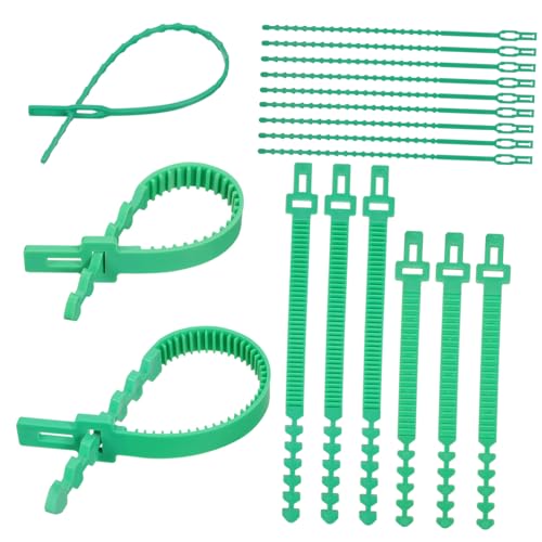 FONDOTIN 18 Stück Teiliges Verstellbare Baumbindebänder aus Flexiblem Gummi Stabiles Pflanzensupport Verschiedenen Längen Schonende Baumpflanzenbinder für Garten und Kletterpflanzen FONDOTIN 18 Stück Teiliges Verstellbare Baumbindebänder aus Flexiblem Gummi Stabiles Pflanzensupport Verschiedenen Längen Schonende Baumpflanzenbinder für Garten und Kletterpflanzen von FONDOTIN