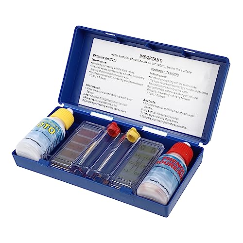 FONDOTIN 1Satz Ph Wassertester für Pools Präziser Wasserqualitätstester mit Leicht Verständlichem Display für Überwachung Wasserbalance und Schutz von Haut und Augen FONDOTIN 1Satz Ph Wassertester für Pools Präziser Wasserqualitätstester mit Leicht Verständlichem Display für Überwachung Wasserbalance und Schutz von Haut und Augen von FONDOTIN
