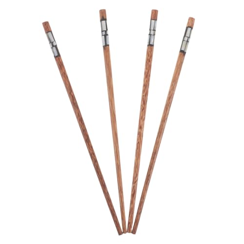FONDOTIN 2 Paare Kreative Essstäbchen Heißtopf -stäbchen Essstäbchen Anbraten Essstäbchen Wiederverwendbar Fingerstäbchen Zum Snacken Und Ramen -stäbchen Reisstäbchen Hölzern von FONDOTIN