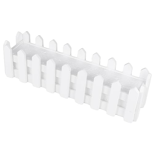 FONDOTIN 2er-Pack Künstlicher Blumentopf Aus Kunststoff Mit Moosvase-Set Weißer Simulierter Holzzaun Pädagogisches Basteln Für Jungen Und Mädchen von FONDOTIN