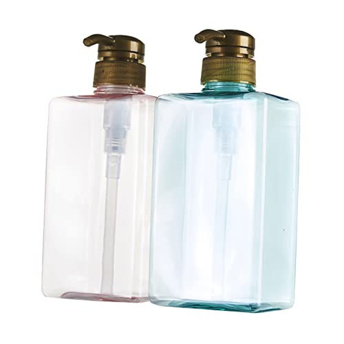 FONDOTIN 2 STK Shampoo-Bootle Spender Für Waschflüssigkeit Seifenspender Aus Marmor Lotionsbehälter Schaumpumpflasche Sirup Shampoo- Und Spülungsflaschen Wieder Auffüllbar Spenderflasche von FONDOTIN