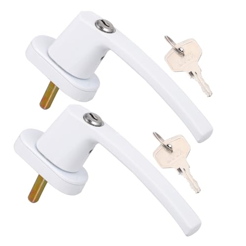 FONDOTIN 2 Sätze Abschließbare Aluminium fenstergriffe Schlüssel Langlebiger Metallgriff für Kipp Drehfenster Robuster Ziehgriff mit Verdicktem Zinklegierungsfuß Sichere Zufällige Farbe FONDOTIN 2 Sätze Abschließbare Aluminium fenstergriffe Schlüssel Langlebiger Metallgriff für Kipp Drehfenster Robuster Ziehgriff mit Verdicktem Zinklegierungsfuß Sichere Zufällige Farbe von FONDOTIN