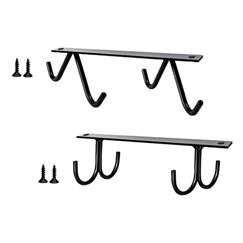 FONDOTIN 2 Satz Unterbau Tassenhalter mit Haken Platzsparendes Küchenregal aus Metall für Becher und Kochutensilien Moderner Organizer für Schrank und Arbeitsplatte Schwarz FONDOTIN 2 Satz Unterbau Tassenhalter mit Haken Platzsparendes Küchenregal aus Metall für Becher und Kochutensilien Moderner Organizer für Schrank und Arbeitsplatte Schwarz von FONDOTIN