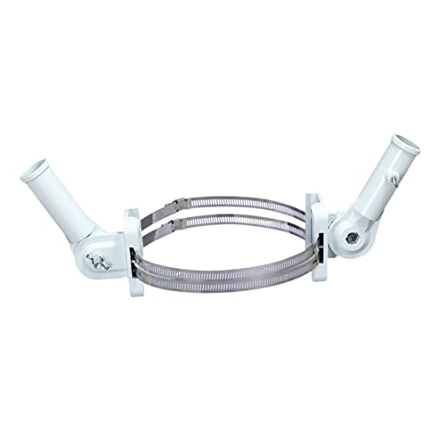 FONDOTIN 2 Stück Aluminium Legierung Fahnenmast Halterungen Flaggenstützen mit Stahlstäben für Garten und Veranda zu Installieren und Langlebig von FONDOTIN