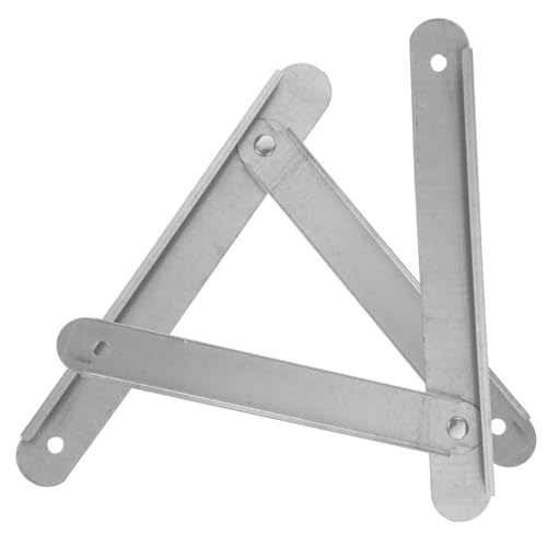 FONDOTIN 2 Stück Aluminiumlegierung Leiterverstärkung Treppenleiter Scharnier Ersatz Stangen Klappleiter Zubehör Weiß Kompatibel mit Dachbodenleitern Einfache Montage Langlebig Robust von FONDOTIN