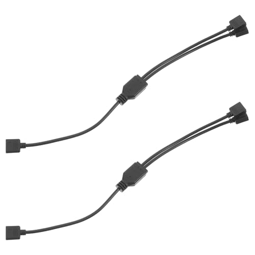 FONDOTIN 2 Stück Argb Splitterkabel Verlängerungskabel für Motherboard und Argb Lüfter Synchronisation von Beleuchtungseffekten Einfache Installation Kompatibilität Effiziente von FONDOTIN
