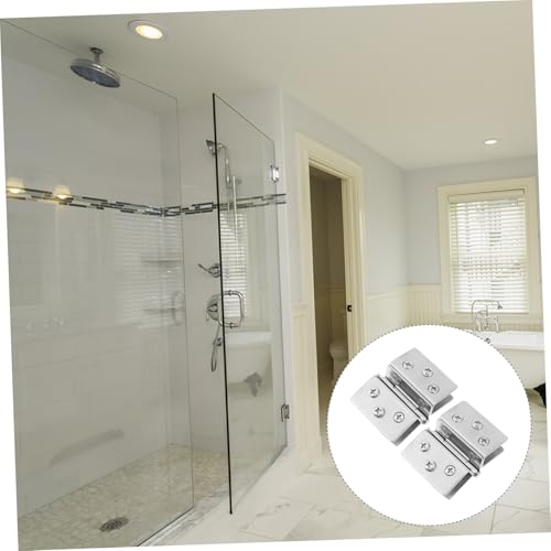 FONDOTIN 2 Stück Edelstahl Glastürscharnier Doppelseitiges Hochwertiges Scharnier für Glasvitrinen und Schranktüren Rostfrei Belastbar Geeignet für Glas Einfache Montage FONDOTIN 2 Stück Edelstahl Glastürscharnier Doppelseitiges Hochwertiges Scharnier für Glasvitrinen und Schranktüren Rostfrei Belastbar Geeignet für Glas Einfache Montage von FONDOTIN