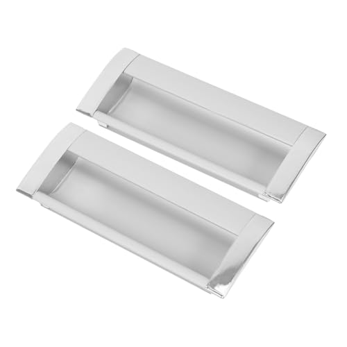 FONDOTIN 2 Stück Eingelassene Möbelgriffe aus Metall Versteckte Rostfreie Schranktürgriffe mit Eingelassenem Design Platzsparend und Robust für Schränke Kommoden Modern Oberfläche von FONDOTIN
