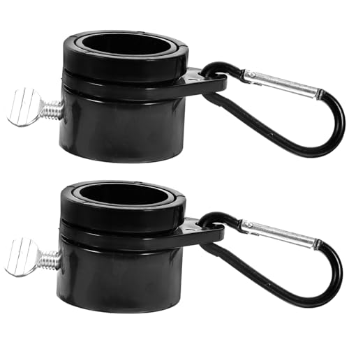 FONDOTIN 2 Stück Fahnenmast Ringe mit Metallclip Robuste Befestigung für Fahnen Wicklung Schwarz für Fahnenmasten und Outdoor Nutzung FONDOTIN 2 Stück Fahnenmast Ringe mit Metallclip Robuste Befestigung für Fahnen Wicklung Schwarz für Fahnenmasten und Outdoor Nutzung von FONDOTIN