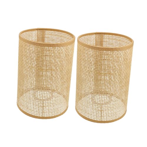FONDOTIN 2 Stück Geflochtener Rattan Lampenschirme Leichter Lampenschirm mit Rustikalem Design Für Schlafzimmer Stehlampe Und Hotel Dekoration FONDOTIN 2 Stück Geflochtener Rattan Lampenschirme Leichter Lampenschirm mit Rustikalem Design Für Schlafzimmer Stehlampe Und Hotel Dekoration von FONDOTIN