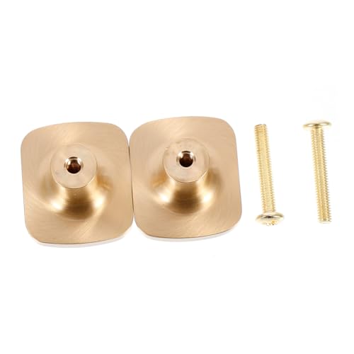 FONDOTIN 2 Stück Goldene Möbelknäufe aus Langlebigem Messing Quadratische Schrankgriffe mit Einfachem Design Verschleißfest für Kleiderschränke Kommoden und Möbeltüren FONDOTIN 2 Stück Goldene Möbelknäufe aus Langlebigem Messing Quadratische Schrankgriffe mit Einfachem Design Verschleißfest für Kleiderschränke Kommoden und Möbeltüren von FONDOTIN